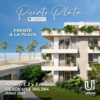 Apartamentos frente a la playa en cabarete puerto plata