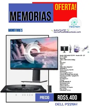 Monitor dell p2219h