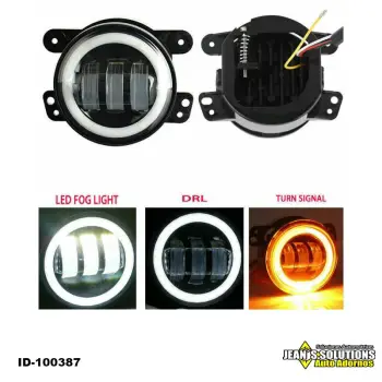 Halogenos jeep wrangler 07-17 c/drl blanco js