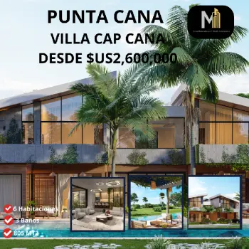 Vendo villa en punta cana