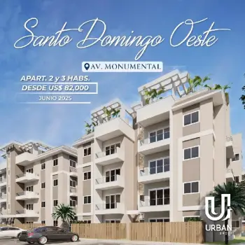 Apartamentos de 2 y 3 habitaciones desde us 82000 en santo domingo nor