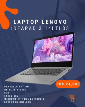 Laptop lenovo ideapad 3 14ltl05 en santo domingo dn