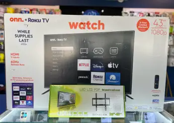 Onn smart tv 43 pulgada roku uhd