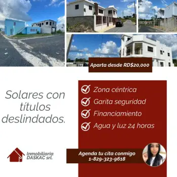 Solares de 200 mts2 en oportunidad.