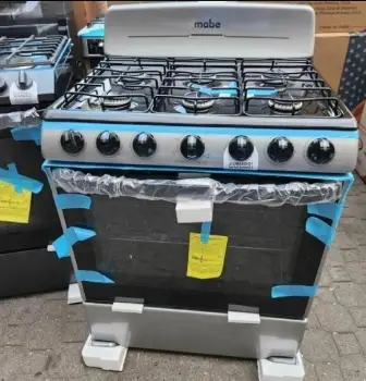 Estufa mabe de 30 pulgadas con planchas asadera de 6