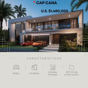 Vendo villa en cap cana