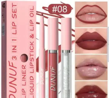 3 en 1  brillo labial  labial y delineador de labios