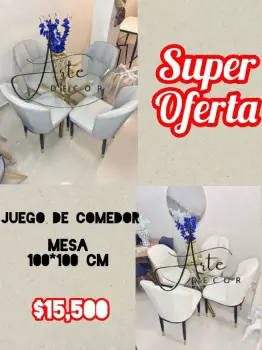 Juego de comedor 4 sillas