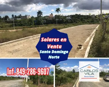 Solares en venta en santo domingo norte