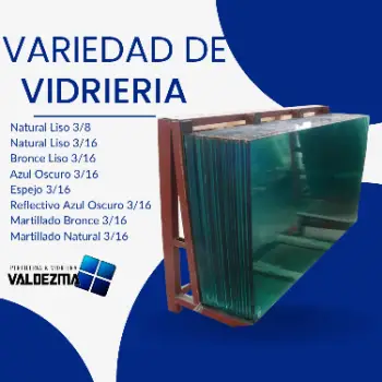 Variedad de vidrieria disponibles