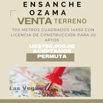 Venta de terreno con proyecto de apartamentos listo para construir