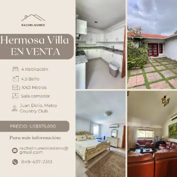 Villa de 4 habitaciones en venta en juan dolió.