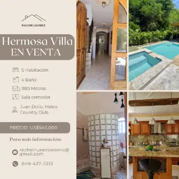Villa de 5 habitaciones en venta en juan dolió.