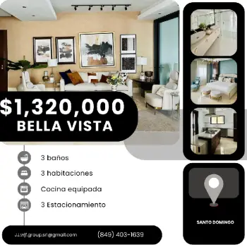 Elegante y lujoso apartamento en bella vista