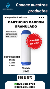 Cartucho de carbon granulado
