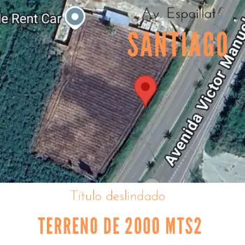 Terreno de 2000 mts2 para uso comercial en santiago