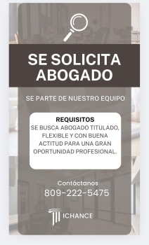 Se solicita abogado en santo domingo norte
