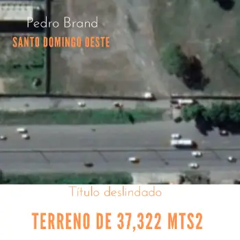 Terreno de 37322 mts2 en la autopista duarte