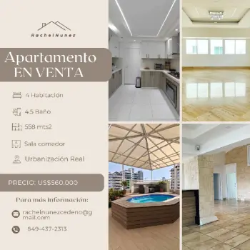 Penthouse en venta en urbanizacion real.
