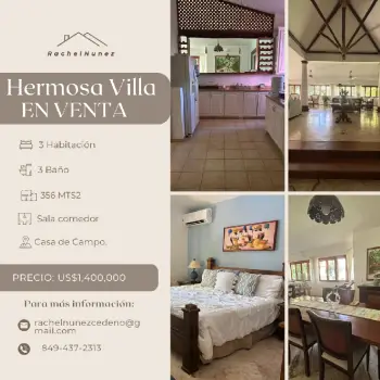 Villa de 3 habitaciones en venta.
