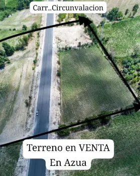 Terreno en venta en azua carretera circunvalación titulo definitivo.
