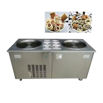 Maquina de helado thailandesa rolled ice cream