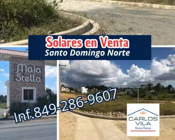 Solares en venta en villa mella santo domingo norte