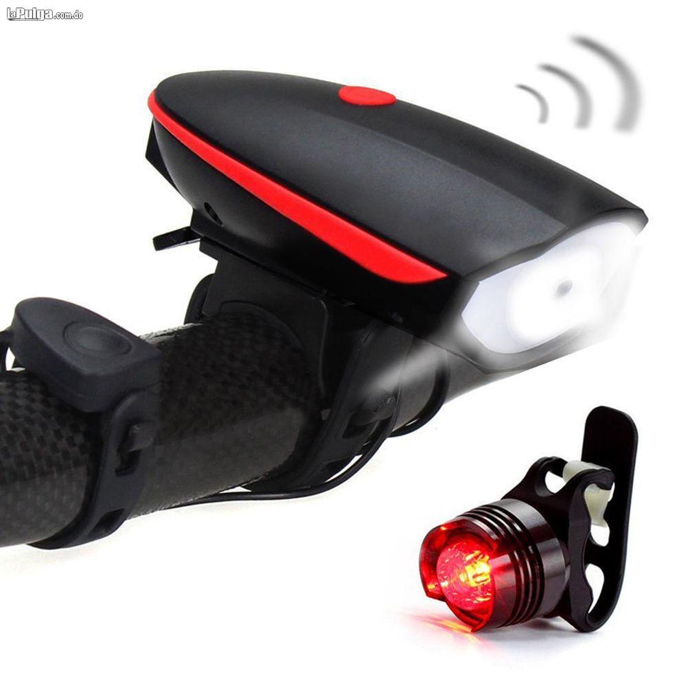 Luz / Foco Led Para Bicicleta Delantera Y Trasera / Timbre Foto 6567163-1.jpg