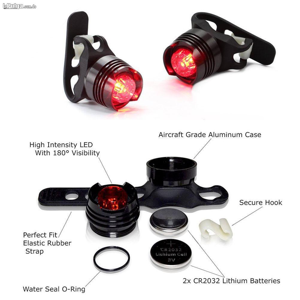 Luz / Foco Led Para Bicicleta Delantera Y Trasera / Timbre Foto 6567163-7.jpg