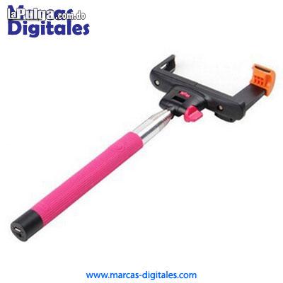 Selfie Stick Monopode Bluetooth Rosado para Smartphones Foto 6759521-1.jpg