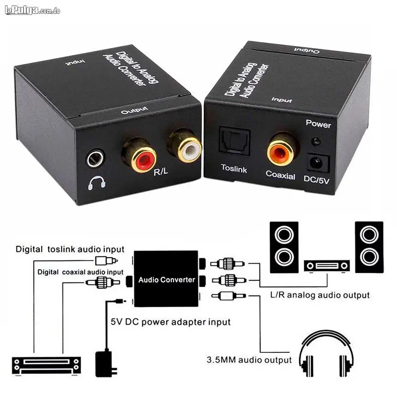 Convertidor Audio Digital Toslink a Audio Análogo RCA Foto 6815010-5.jpg