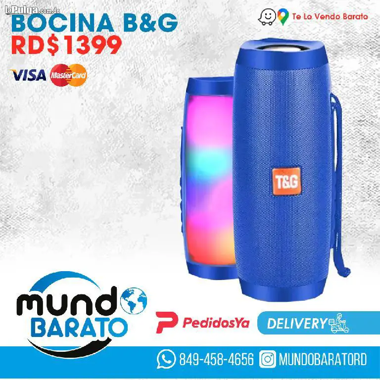 Bocina inalámbrica Bluetooth Con Luces LED RGB Portátil Altavoz Reca Foto 6863989-6.jpg