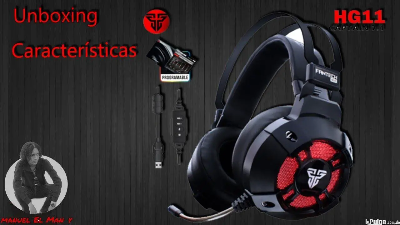 Headset Fantech 7.1 Gaming HG11 Captain RGB Programable. Foto 7074518-1.jpg