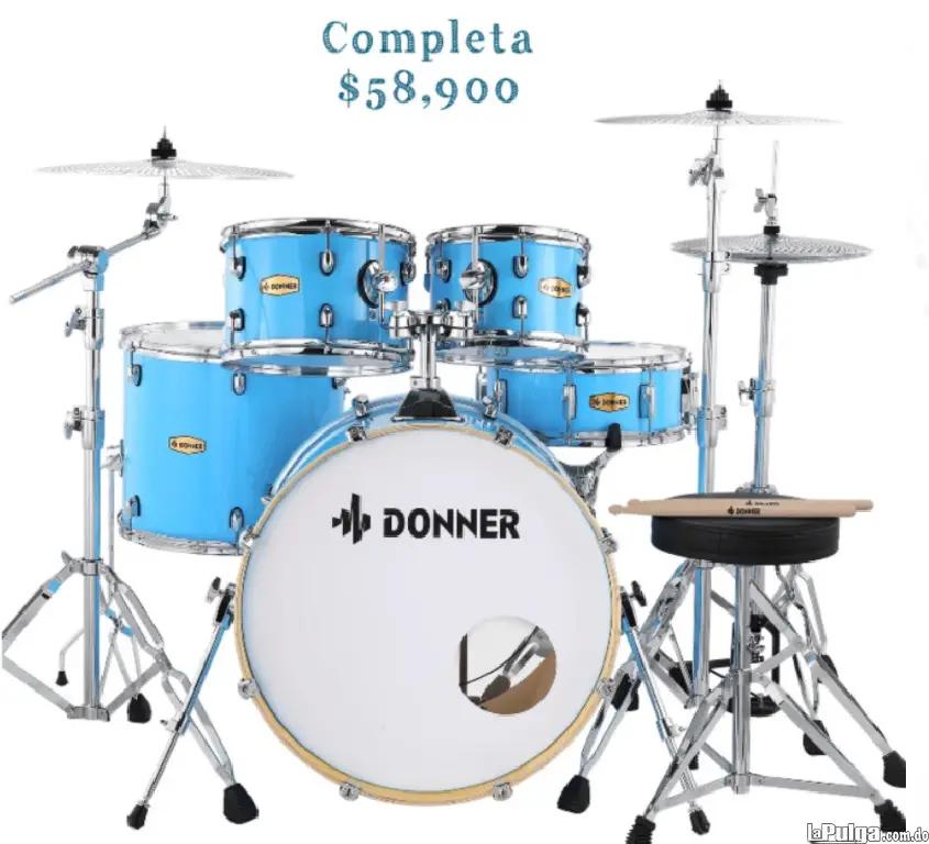 Bateria Completa Donner Foto 7102910-3.jpg