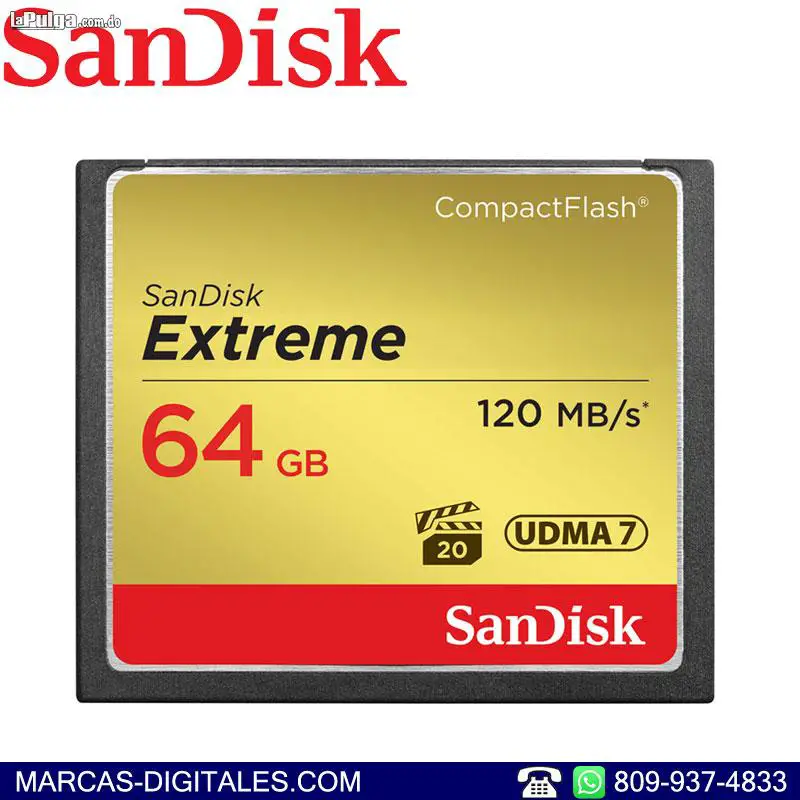 Compact Flash Sandisk Extreme 64GB 800x 120MB/s Foto 7119579-1.jpg