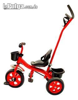 Triciclo Para Niños con Barra de Empuje Foto 7119883-5.jpg