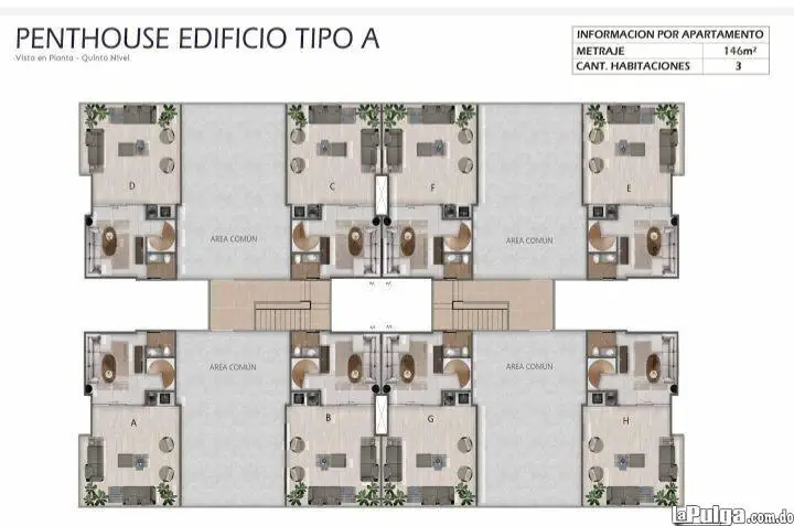 Residencial LP11 apto apto tipo PH A 4to nivel ciudad juan bosch Foto 7148787-5.jpg