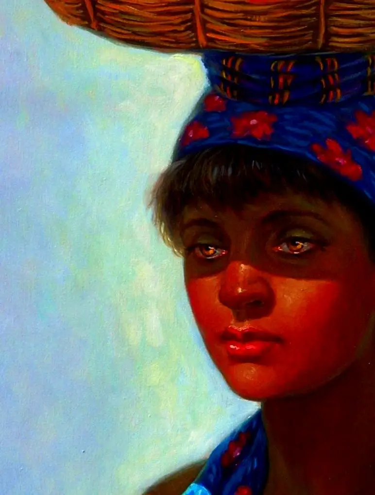 pintor dominicano cuadro costumbrista obra de arte e.vidal Foto 7169358-1.jpg