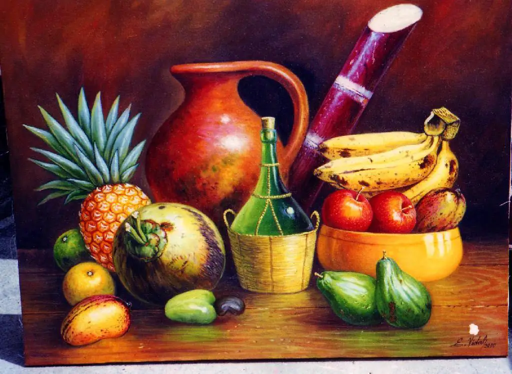 pintor dominicano cuadro costumbrista obra de arte e.vidal Foto 7190721-2.jpg