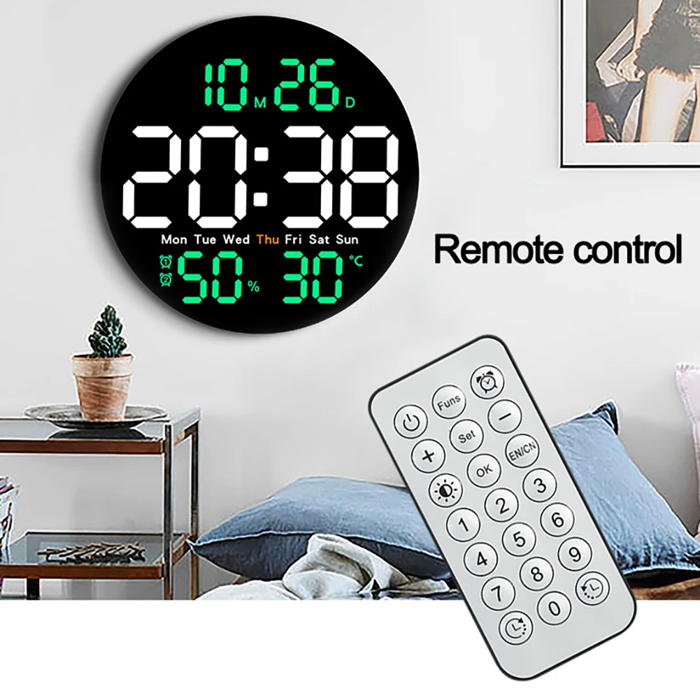 RELOJ DE PARED CONTROL REMOTO DE GRAN TAMAÑO CON  TERMOMETR Foto 7201580-1.jpg