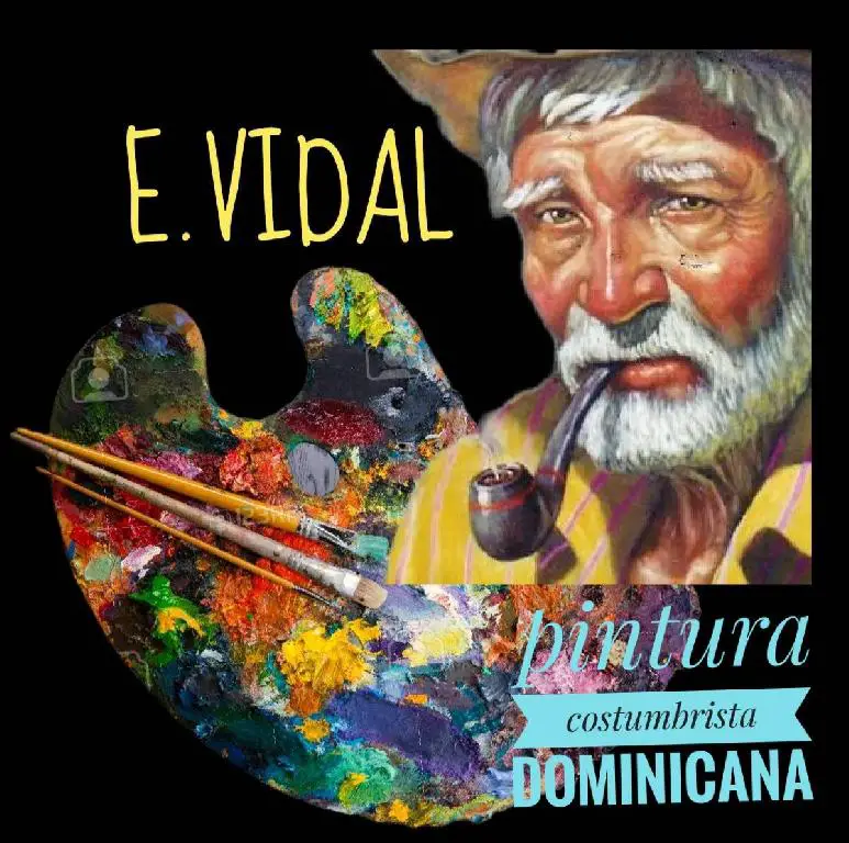 pintor dominicano cuadro costumbrista obra de arte e.vidal Foto 7211792-7.jpg