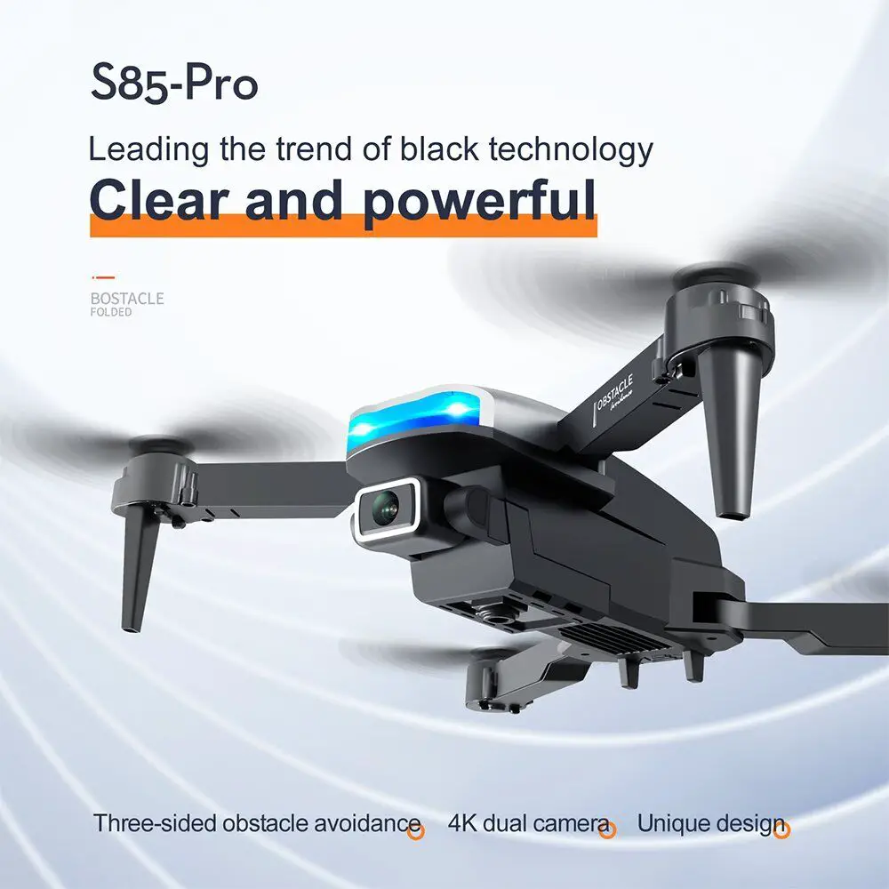 DRONES S85 CON DOBLE CAMARA 4K SENSORES ANTICHOQUES Y CON 3 BATERIAS N Foto 7226859-1.jpg