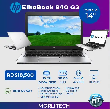 Vendo Laptop HP EliteBook 840 G3 - i5 16GB RAM 512GB SSD Foto 7237776-1.jpg