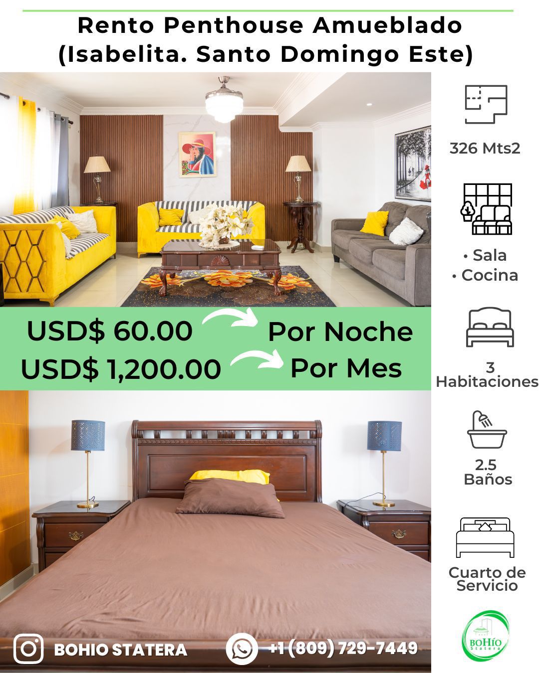 Rento apartamento amueblado en la Isabelita por temporada Foto 7251748-1.jpg
