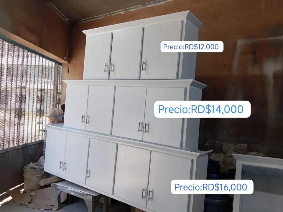 Gabinetes de cocina en madera blanco  Foto 7274588-2.jpg