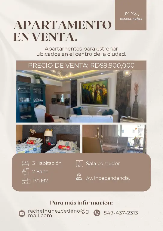 Apartamento de 3 Habitaciones en Venta en la Av. Independencia.  Foto 7275555-1.jpg