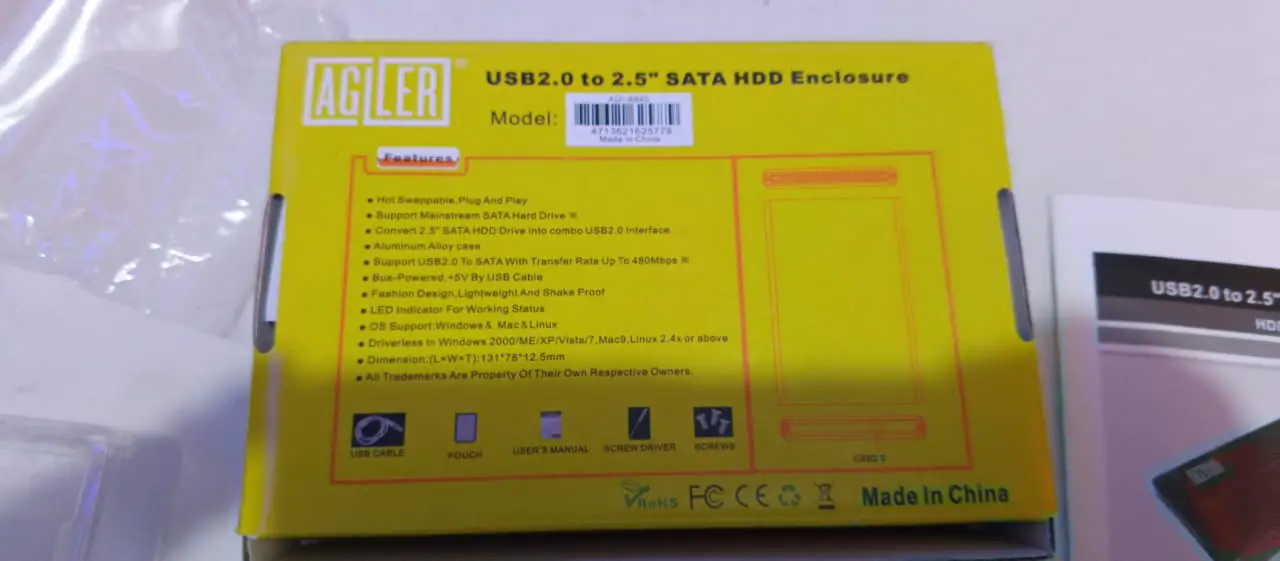 Enclosure para Disco Duro o SSD de 2.5 Foto 7275825-2.jpg