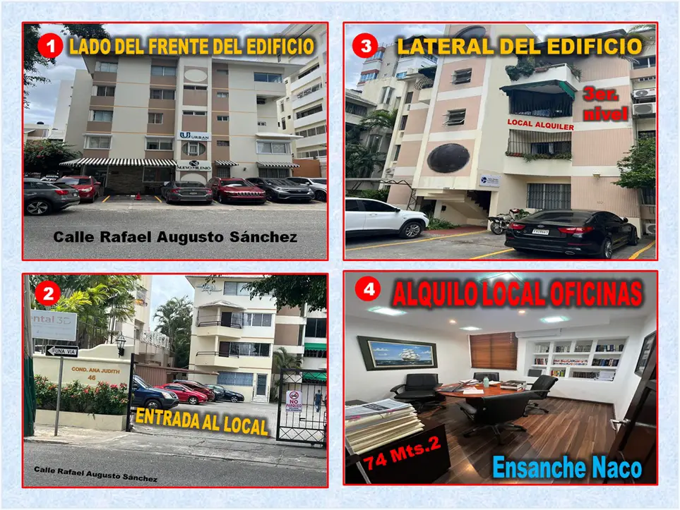 ALQUILO LOCAL DE OFICINAS EN ENSANCHE NACO 74 Mts.2 3er. NIVEL Foto 7276085-7.jpg