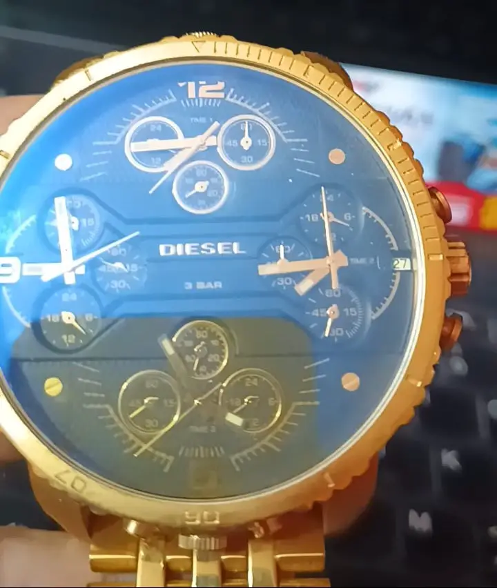 Diesel Reloj Dorado cuarzo acero inoxidable con cronógrafo Foto 7276235-1.jpg