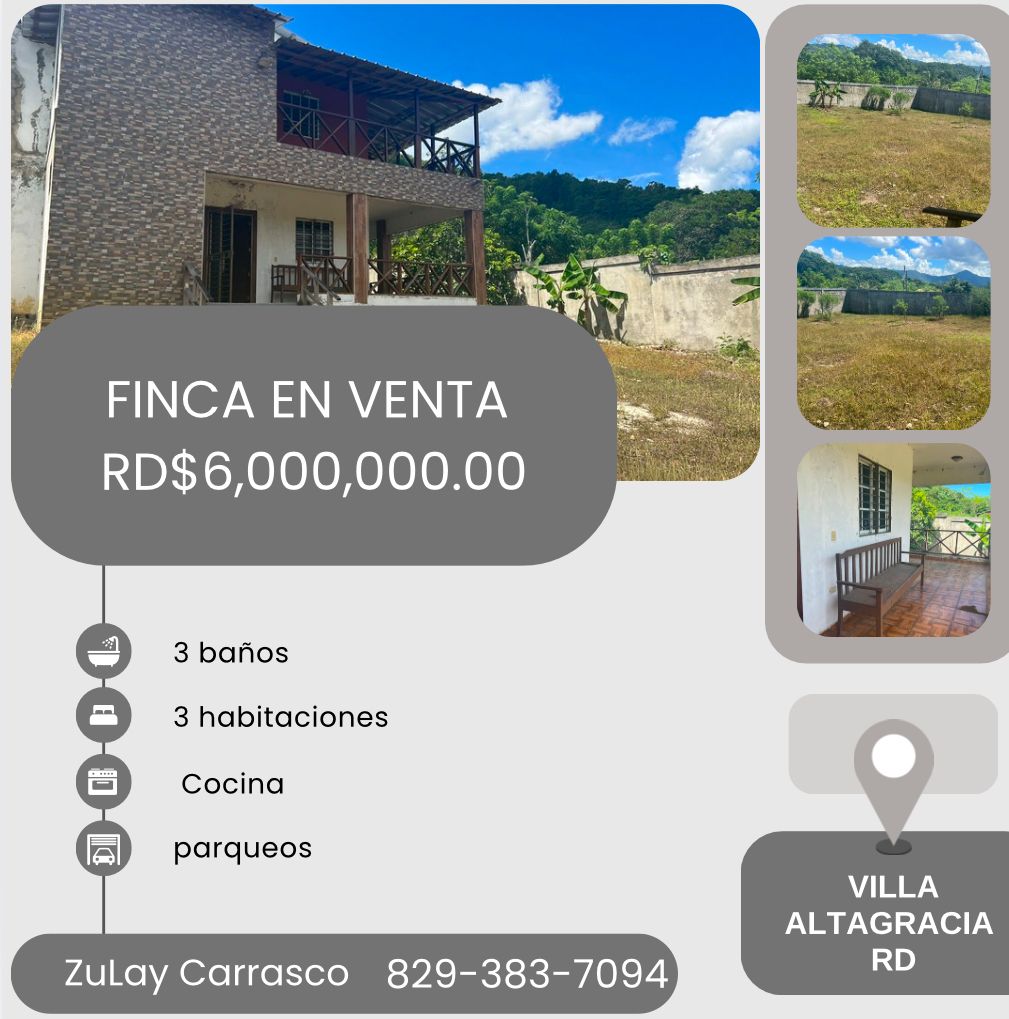 Se Vende Finquita con Potencial en Villa Altagracia Foto 7276270-1.jpg